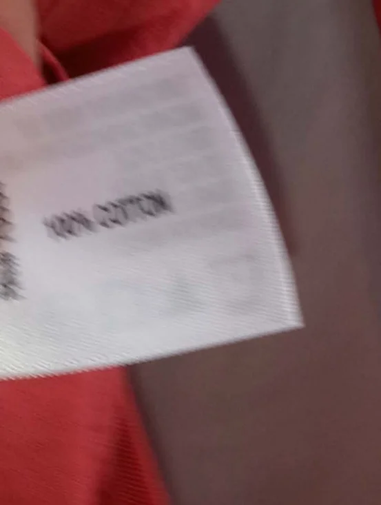 Orvis Coral-Red Long Sleeve V-Neck Pocket Tee Shirt XS Cotton Soft Peru Casual - Picture 7 of 7